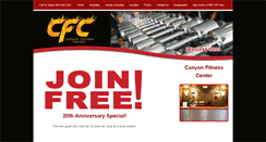 Desktop Screenshot of canyonfitnesscenter.com
